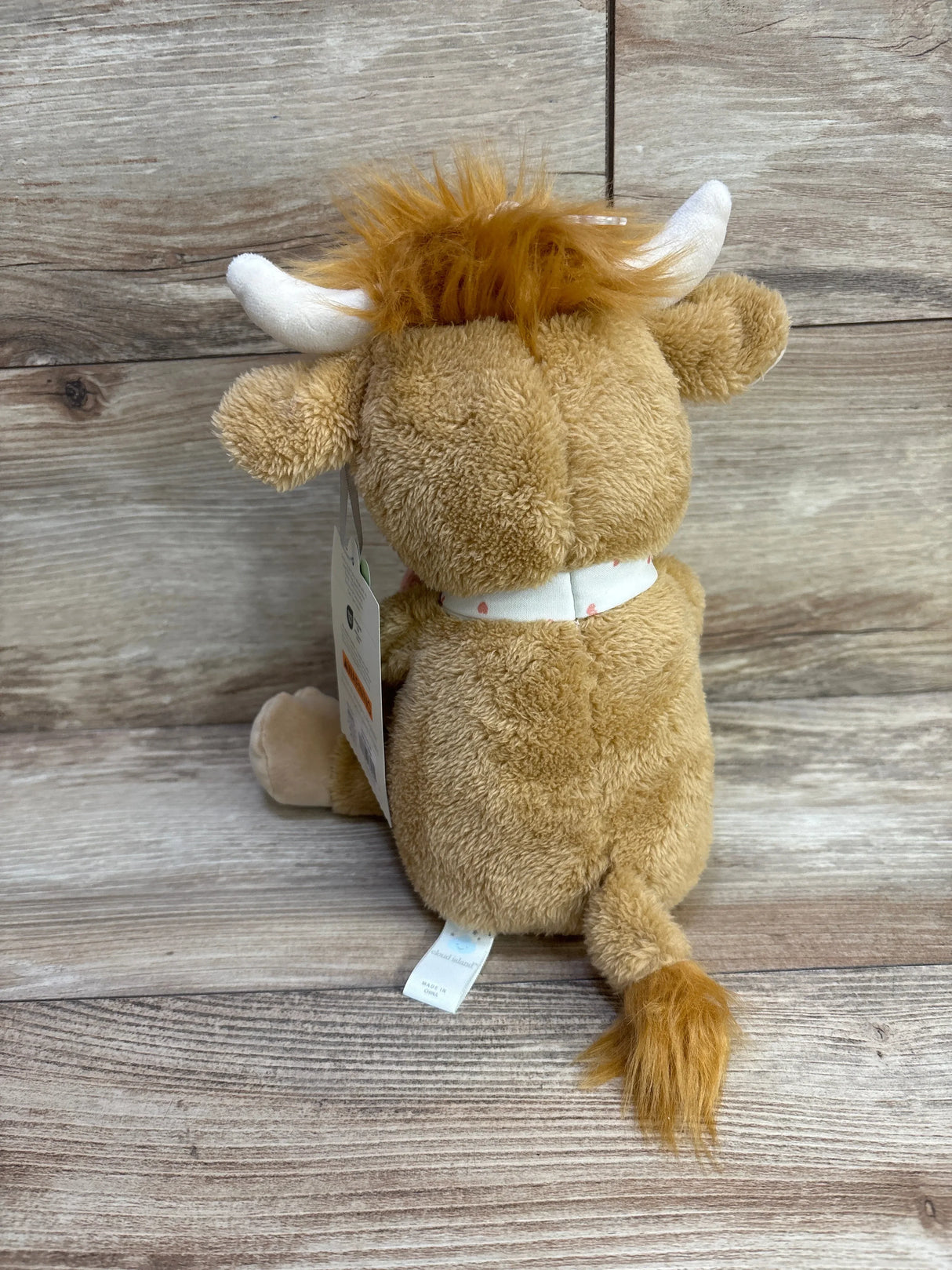 NEW Cloud Island Cow Plush Toy with Detachable Rattle