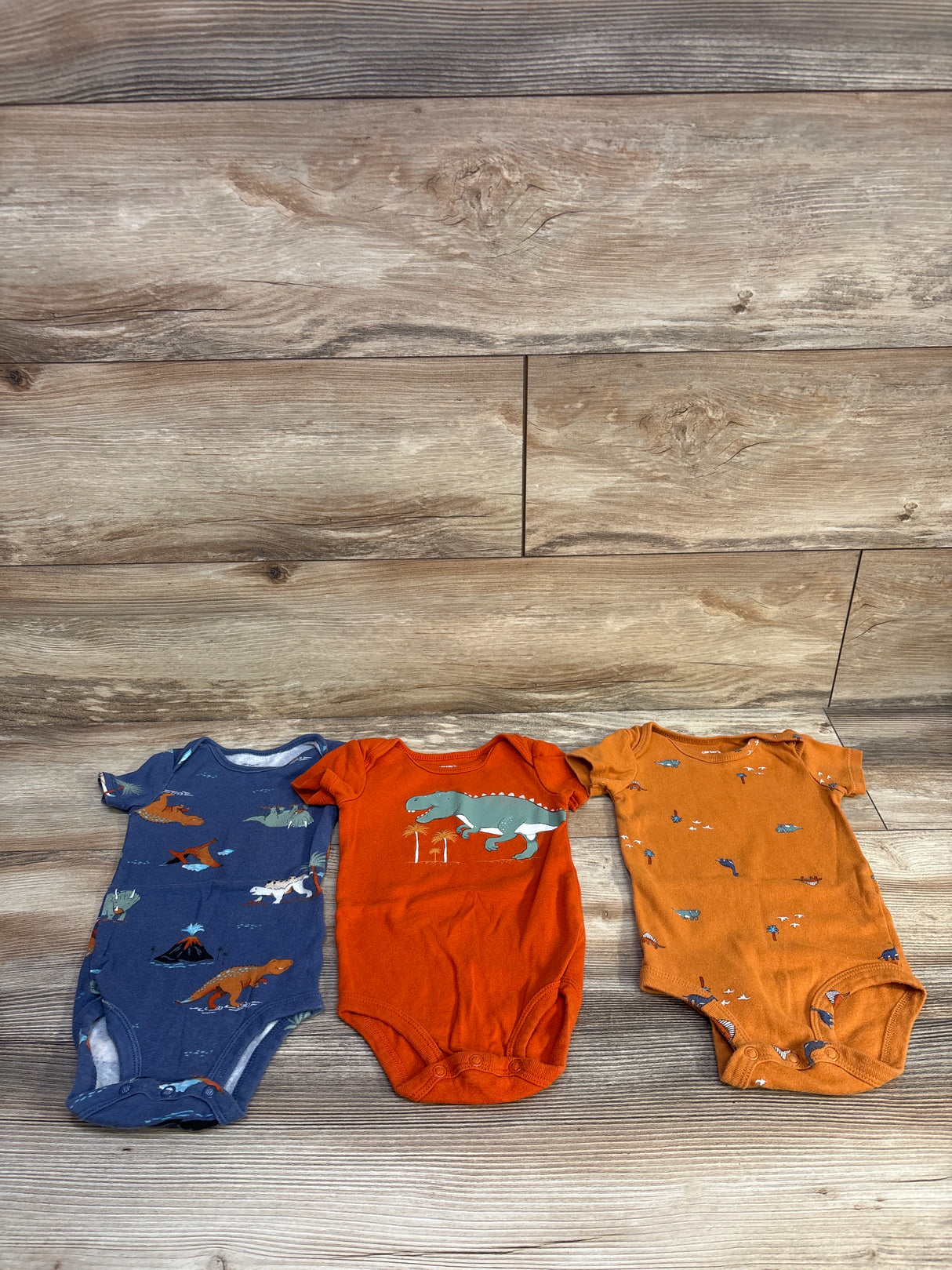 Carter's 3pk Bodysuits Orange sz 9m
