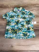 NEW Old Navy Tropical Button-Up Shirt Blue sz 3T