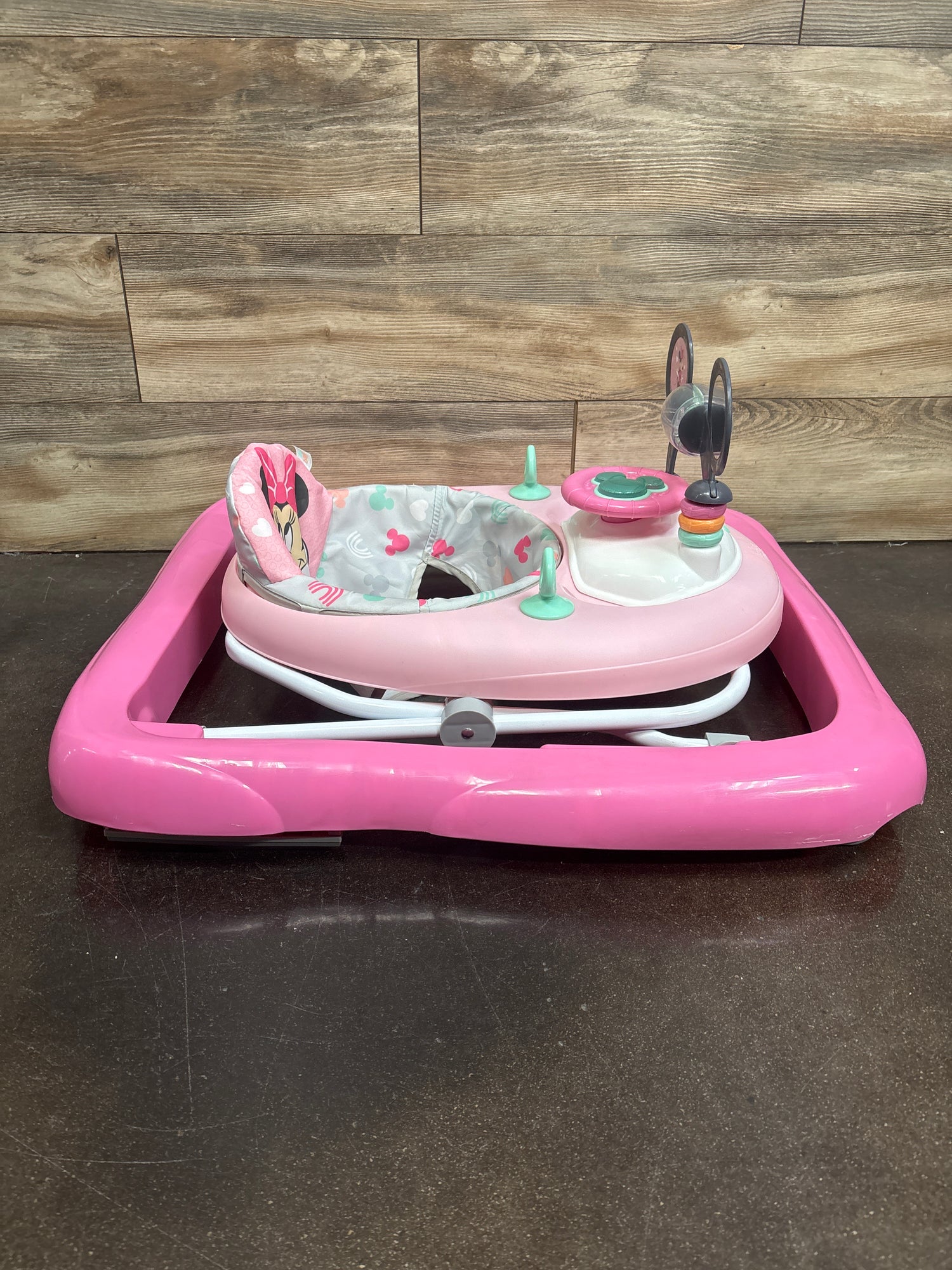 Bright Starts Minnie Mouse Tiny Trek Forever Besties 2-in-1 Walker, Pink