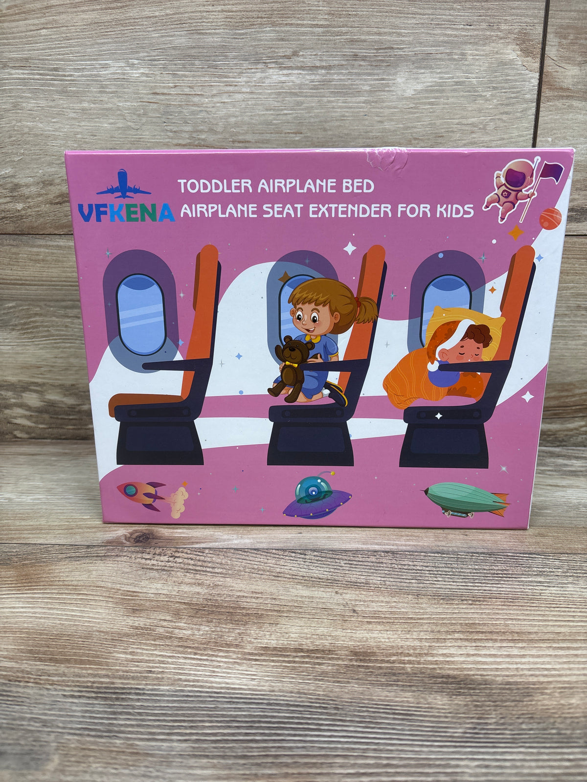 NEW VFKENA Toddler Travel Airplane Bed - Pink