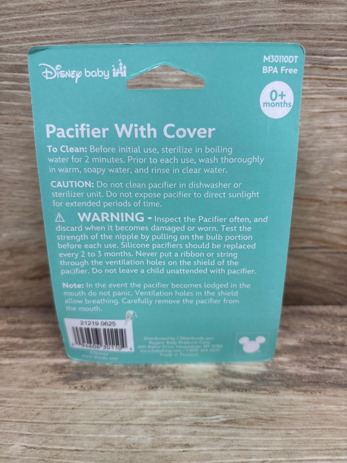 NEW Disney Baby Mickey Mouse Pacifier with Cover