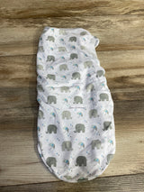 Summer Infant Elephant Print Swaddle Wrap White sz 0-3m - Me n Mommy To Be