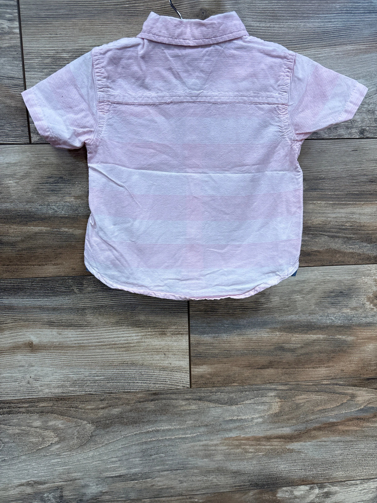 Tommy Hilfiger Striped Button Up Shirt Pink sz 18m - Me n Mommy To Be