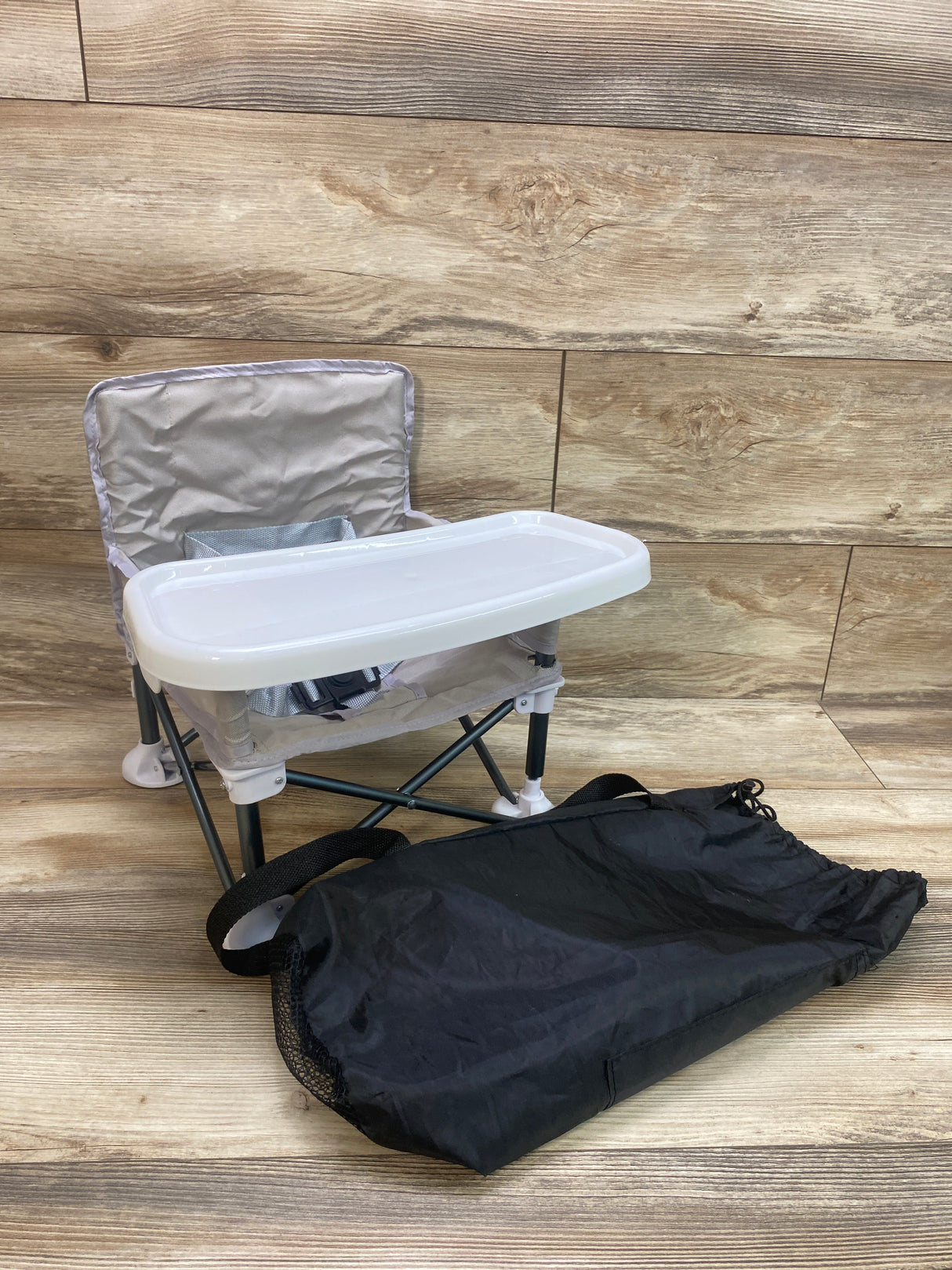 Portable Floor/Feeding Baby Seat Grey