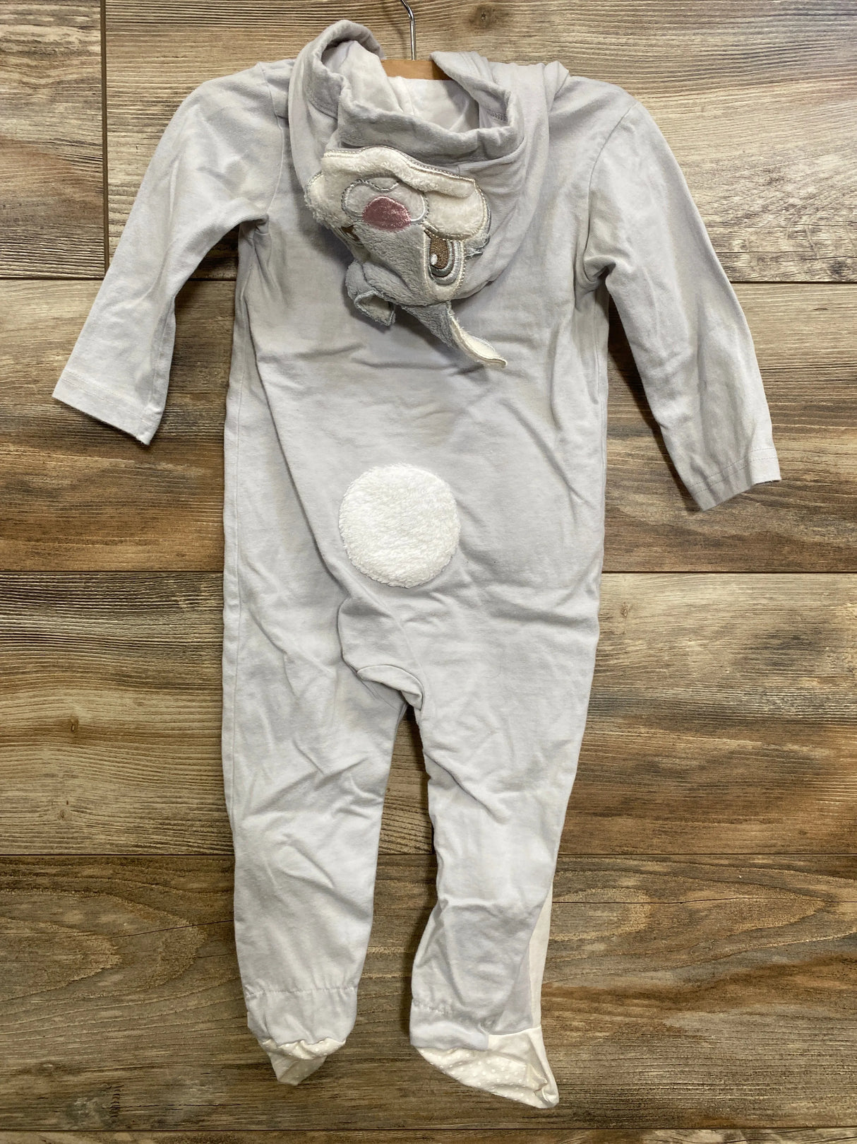 Disney Store Thumper Bambi Hooded Coverall Grey sz 6-12m