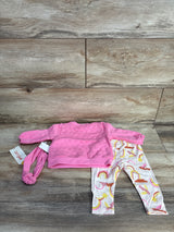 NEW Cat & Jack 3pc Quilted Sweatshirt & Pants Set Pink sz 0-3m