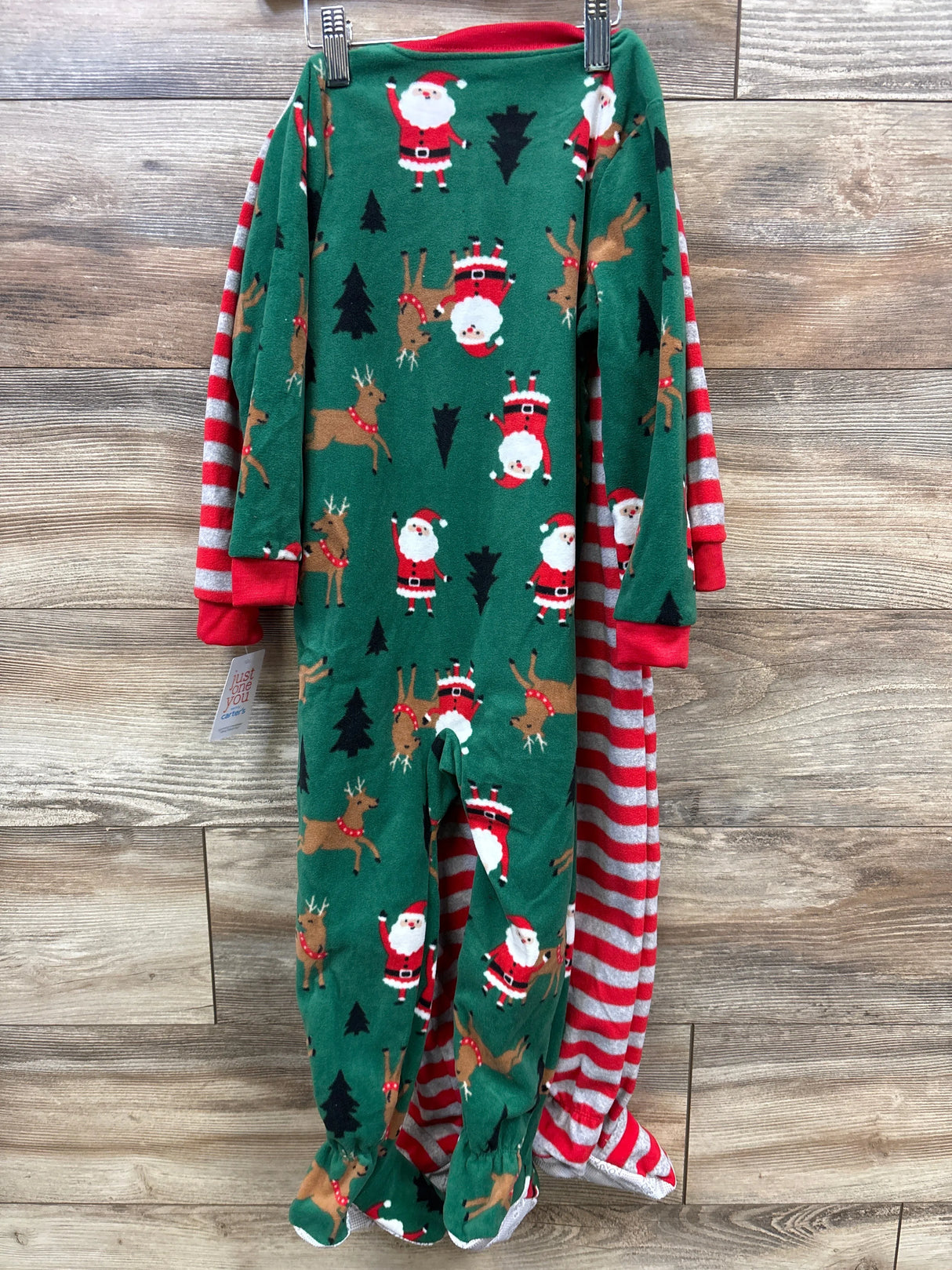 NEW Just One You 2pk Santa Blanket Sleeper Green sz 4T