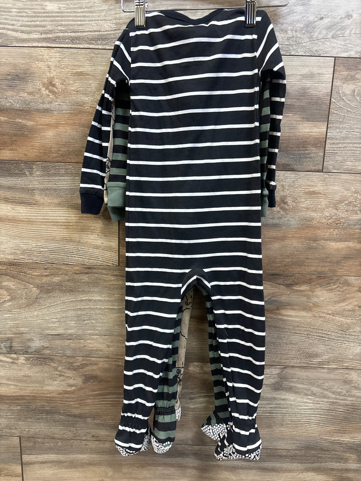 Gerber 3pk Sleep N' Play Sleepers Black sz 24m