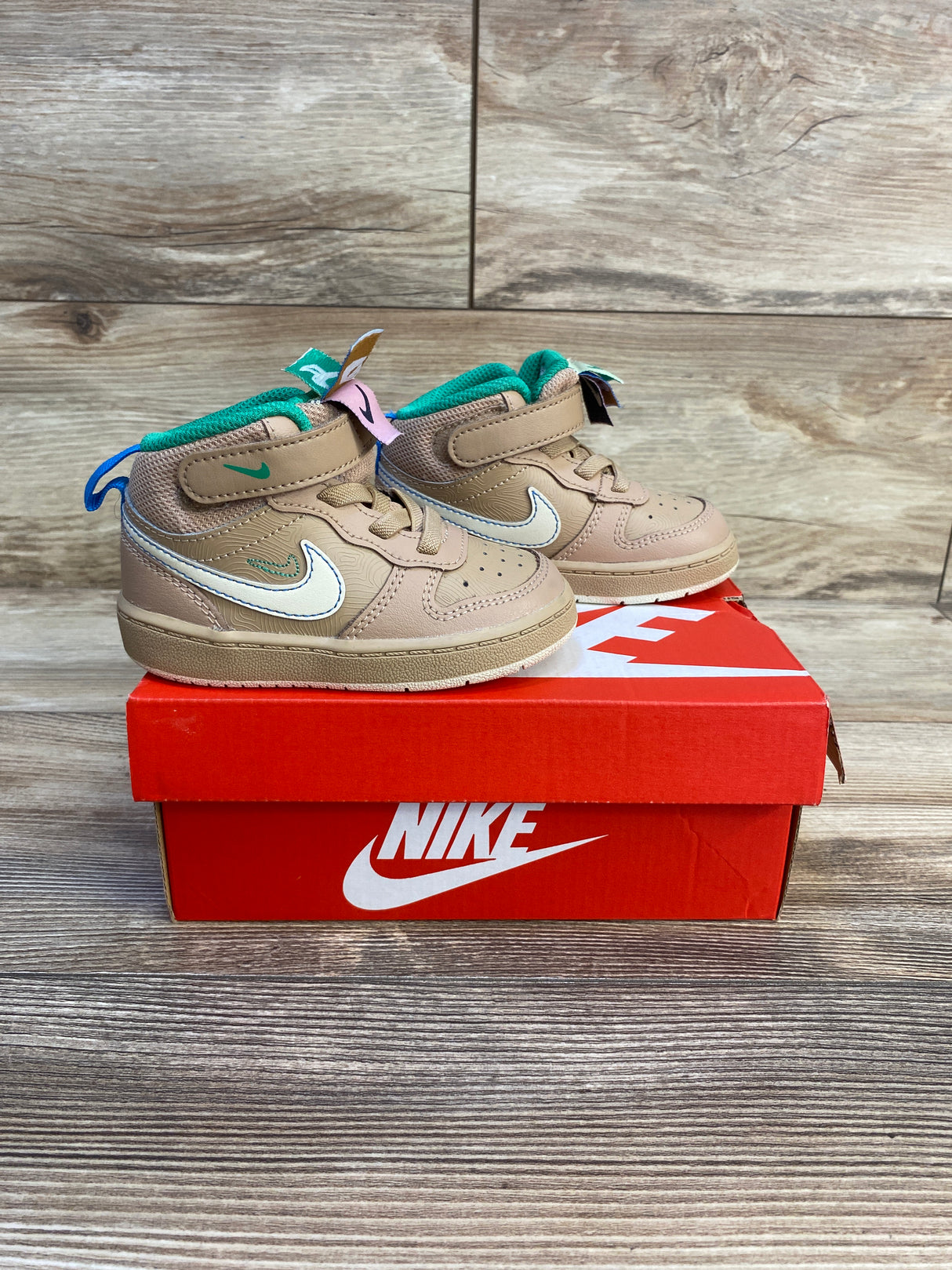 Nike Court Borough Mid 2 SE TD 'Hemp' Sneakers sz 6c