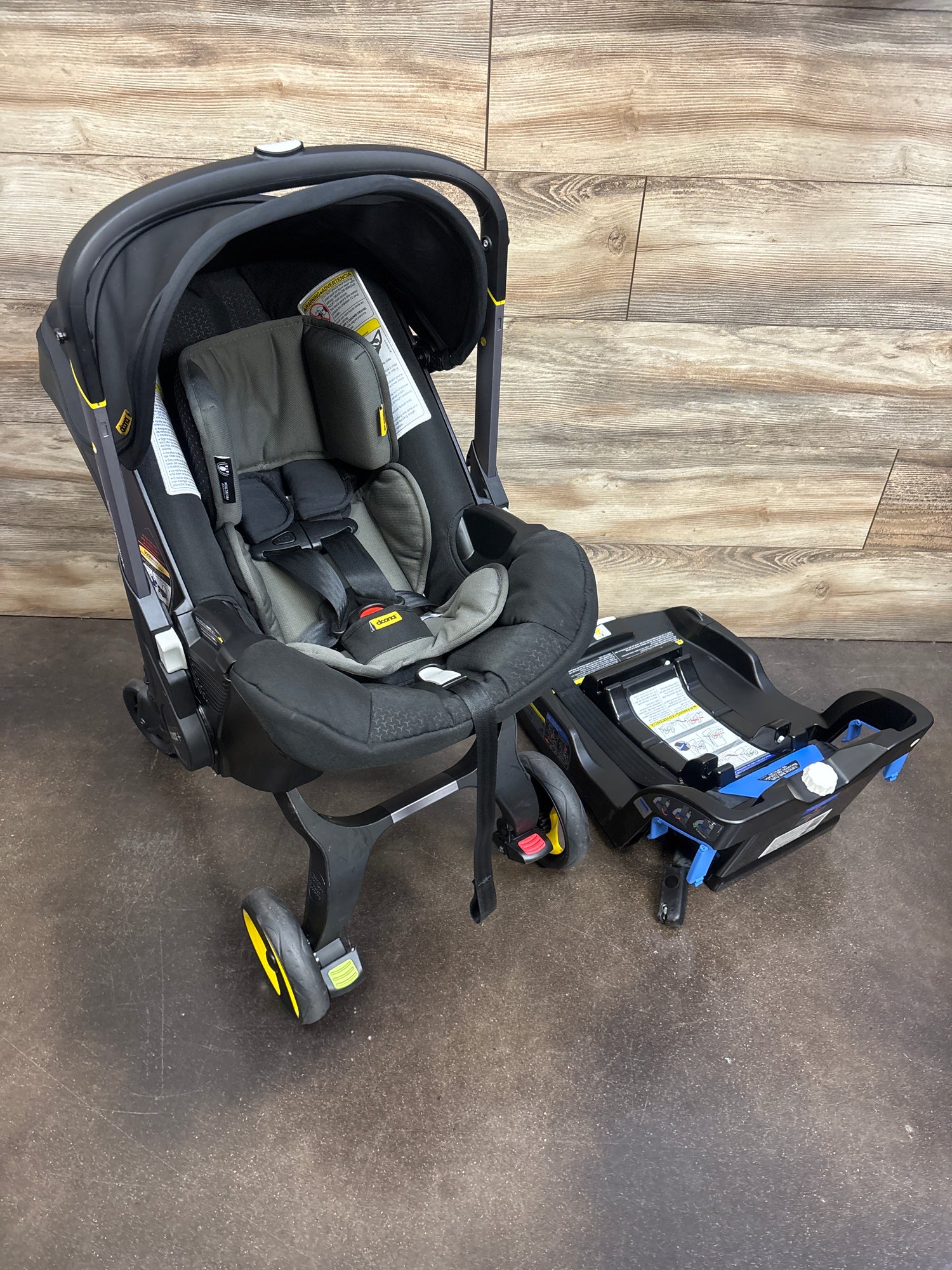Doona Car Seat & Stroller All-in-One Travel System, Nitro Black