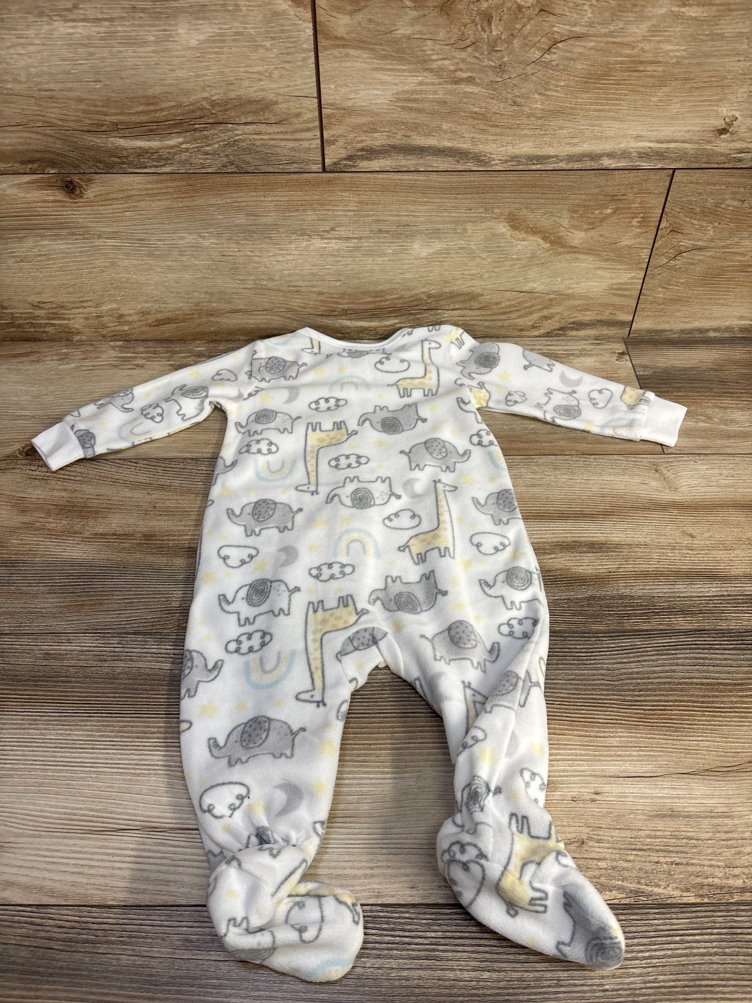 Kids Headquarters Elephant Blanket Sleeper White sz 9m