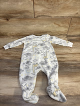 Kids Headquarters Elephant Blanket Sleeper White sz 9m