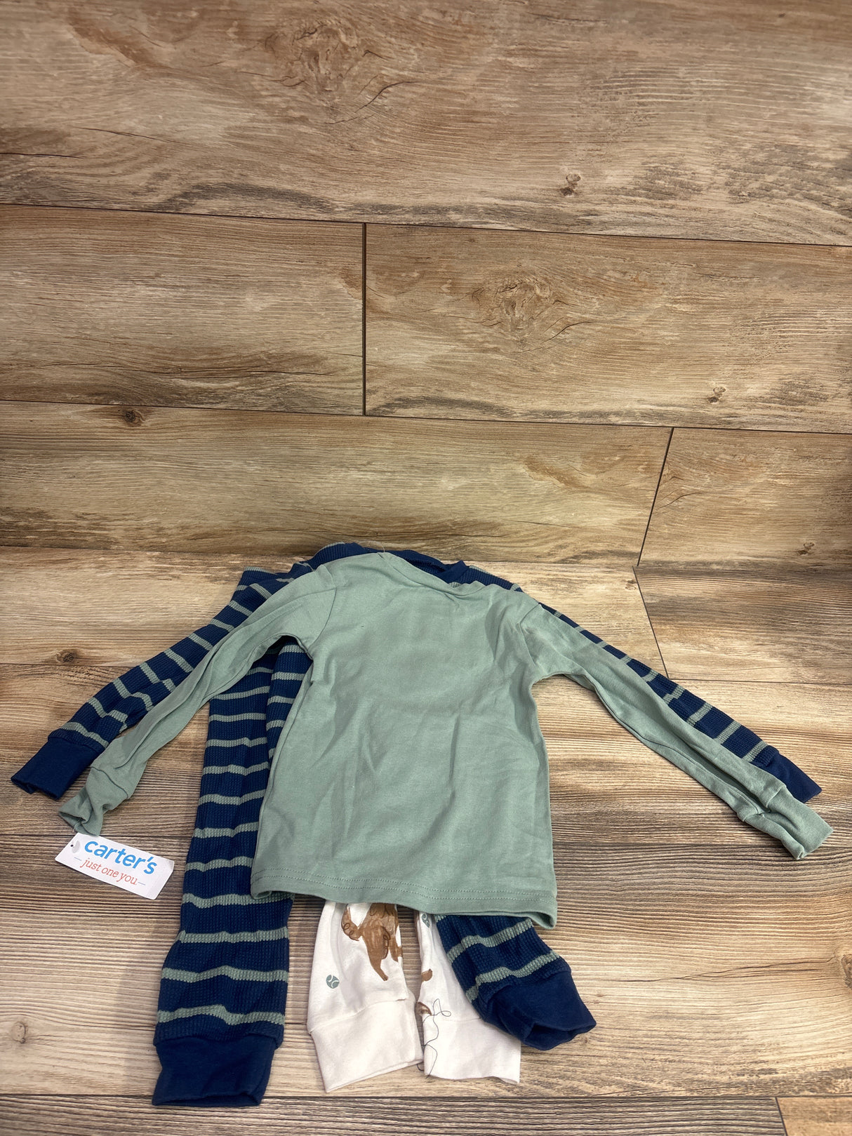 NEW Just One You 4pc Pajama Set Green sz 3T