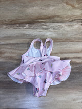 Disney Baby 1pc Minnie Mouse Tutu Swimsuit Pink sz 9m