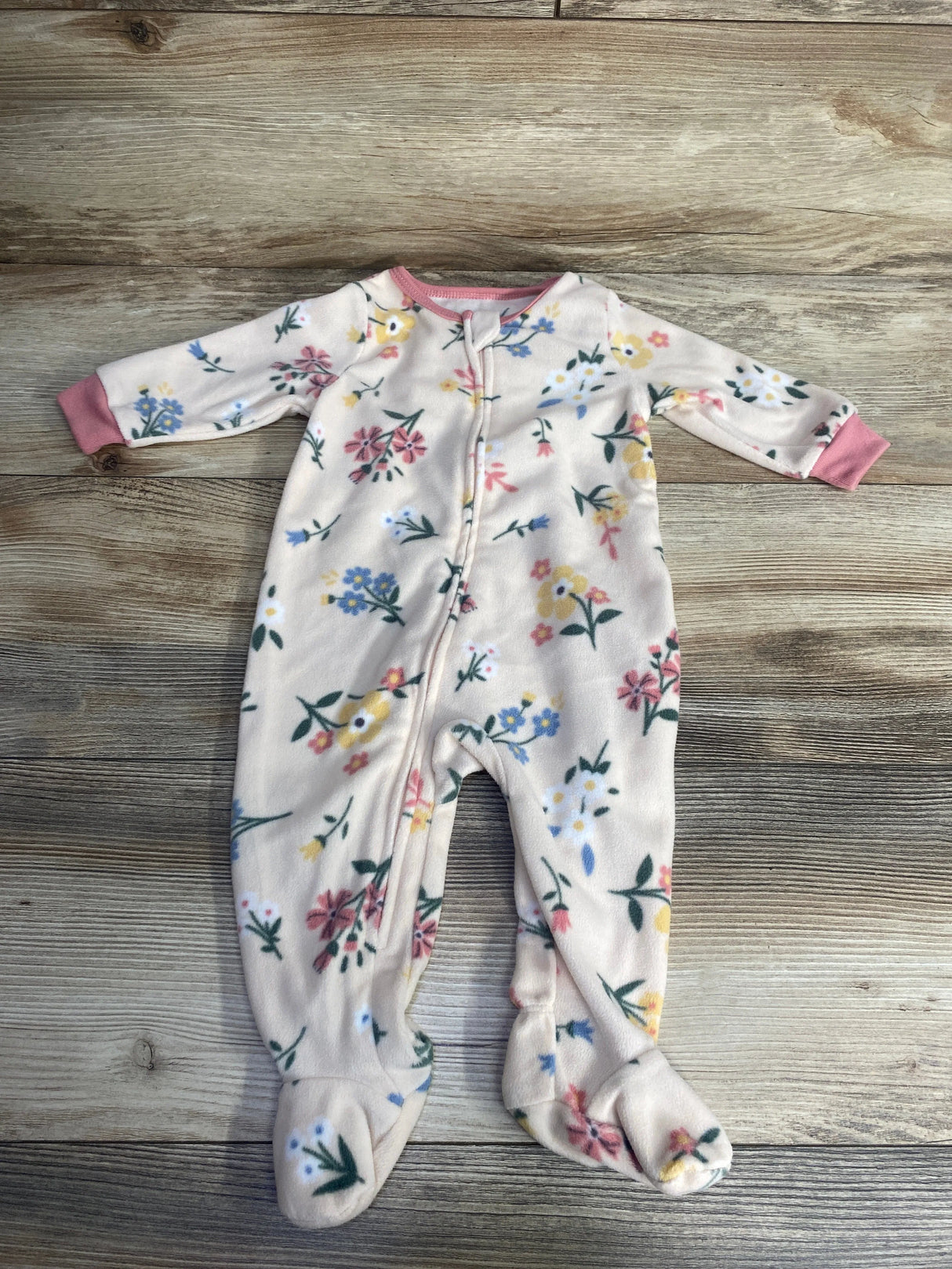 Kids Headquarters Floral Blanket Sleeper Pink sz 6m