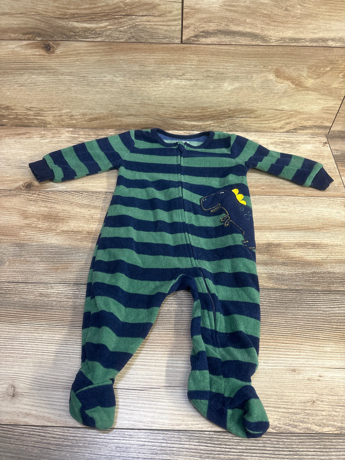 Absorba Striped Blanket Sleeper Green sz 6m