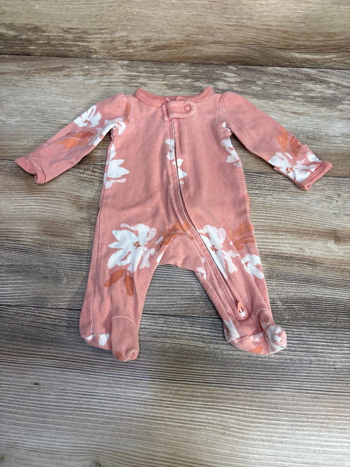 Carter's Floral Sleeper Pink sz Preemie