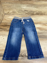 Cat & Jack Straight Drawstring Jeans Blue sz 2T