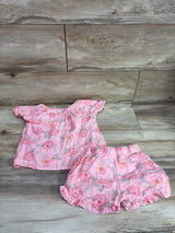 Btween 2pc Gauze Top & Shorts Set Pink sz 4T