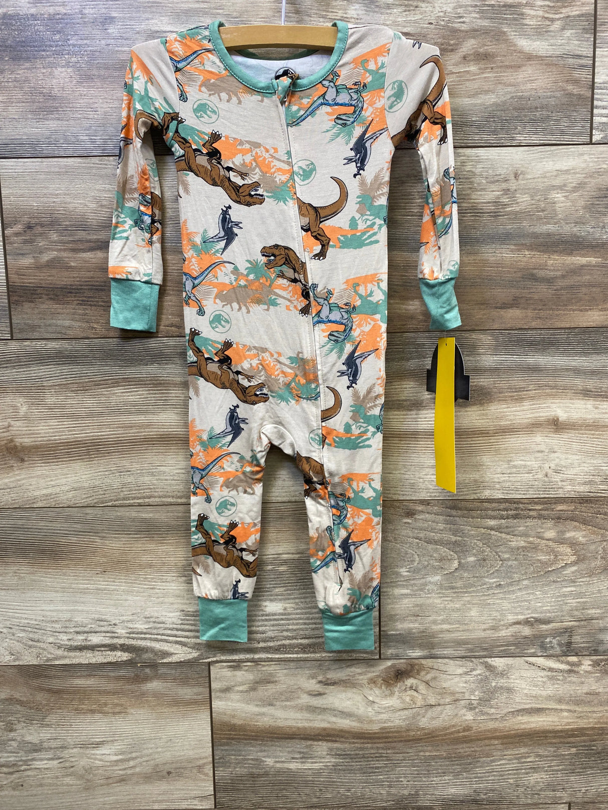 NEW Jurassic World Bamboo Zippy Beige sz 18m