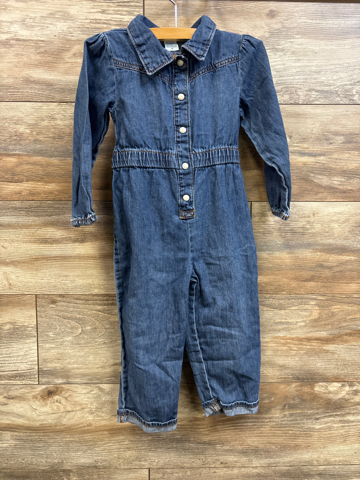 Oshkosh Chambray Polo Coverall Blue sz 3T