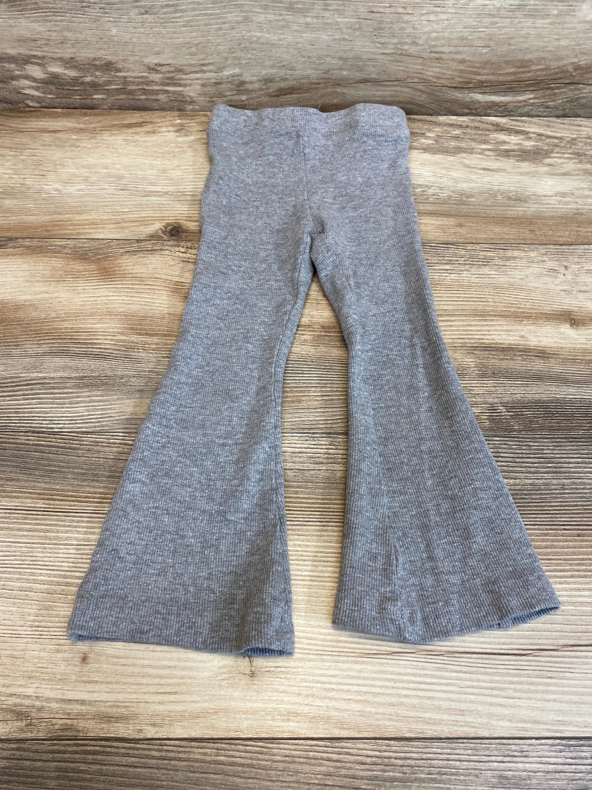 Jessica Simpson Ribbed Flare Leggings Grey sz 3T