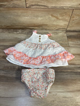 Nicole Miller 2pc Eyelet Top & Bloomers Set White sz 6/9m