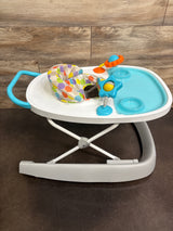 Smart Steps Dine N' Play 3-in-1 Feeding Walker with Toys - Hexagon Dots