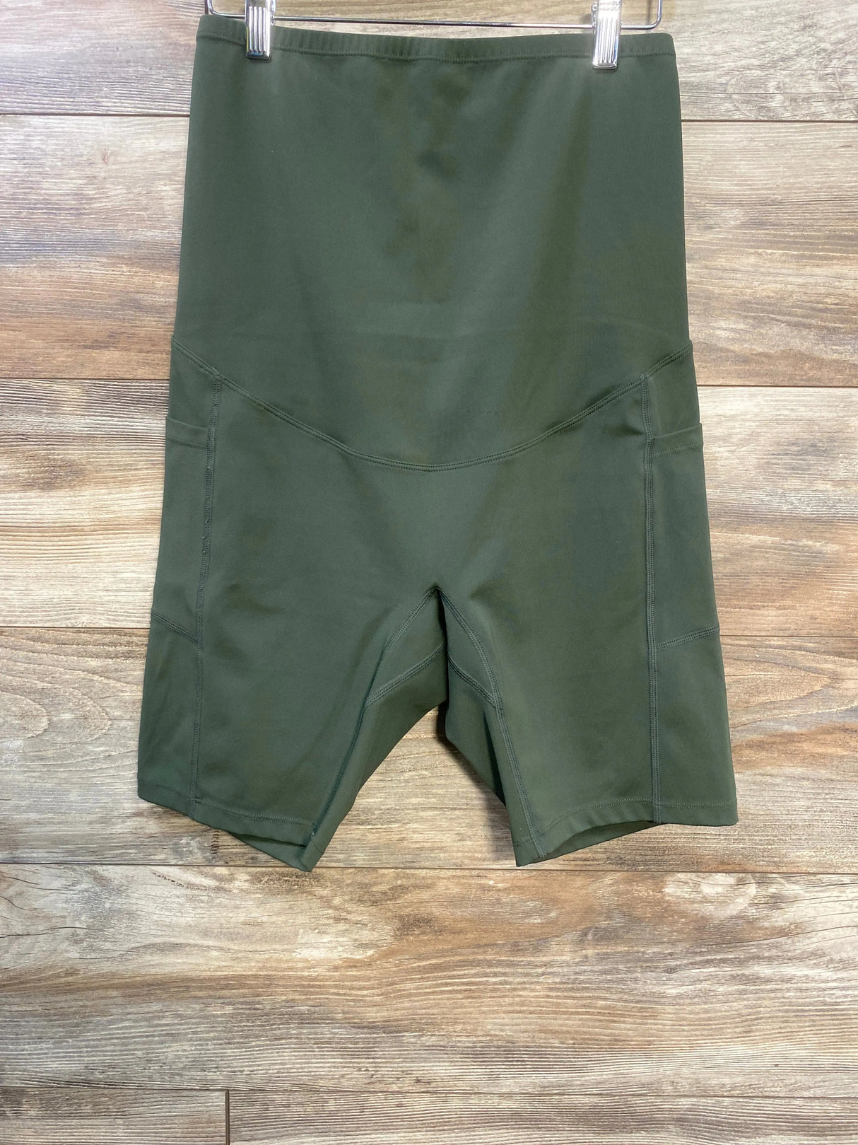 Full Panel Yoga Shorts Green sz Large