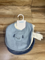 NEW Carter's 3pk Bibs Blue One Size