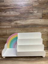 Fantasy Fields Kids Rainbow 3-Tier Horizontal Staggered Wooden Display Bookcase