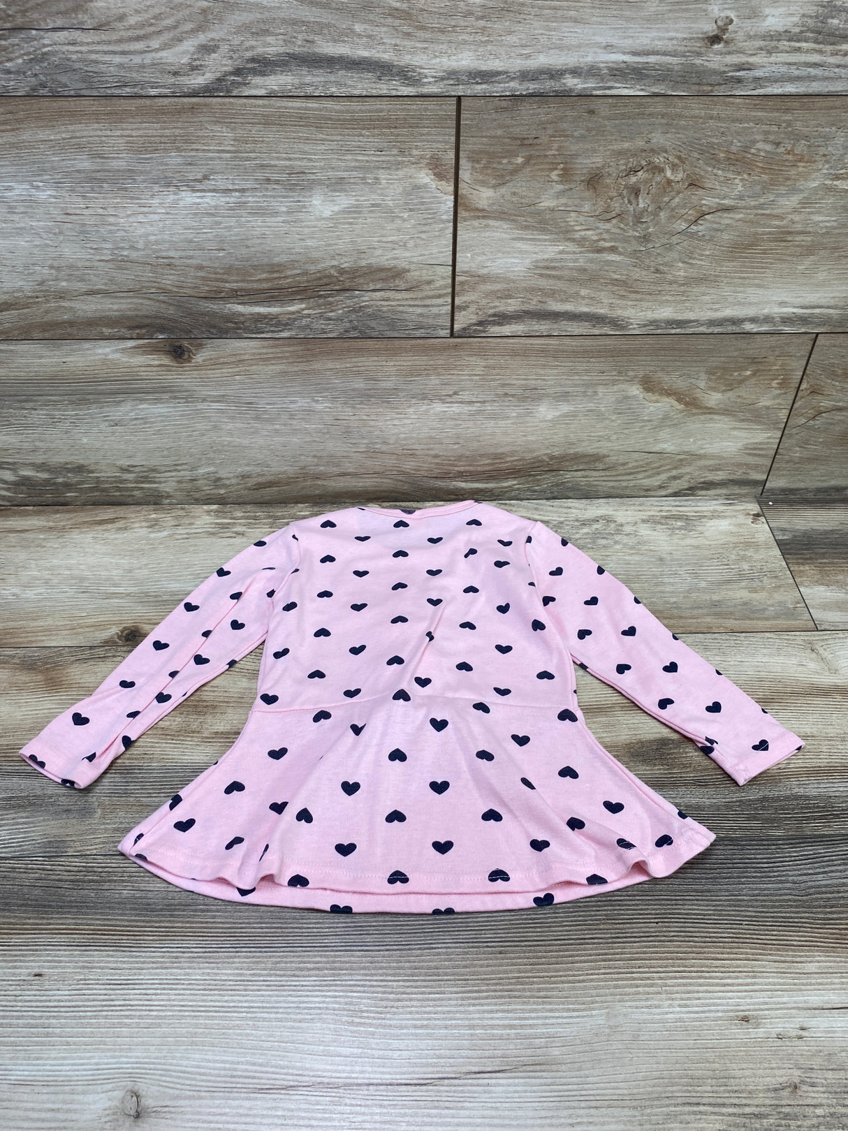 Heart Print Top Pink sz 2T