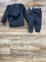 Cat & Jack 2pc Skeleton Pull Over Hoodie & Joggers Set Grey sz 12m