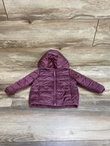 Cat & Jack Fleece Lined Puffer Jacket Purple sz 18m