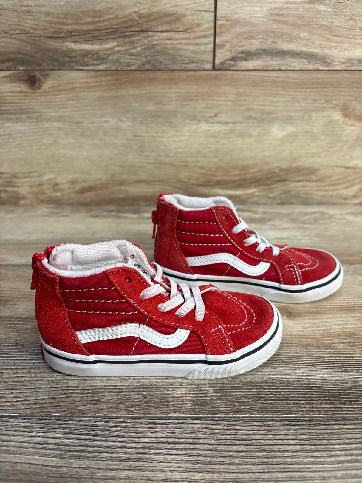Vans Sk8-Hi Zip Shoe Red sz 8.5 - Me n Mommy To Be