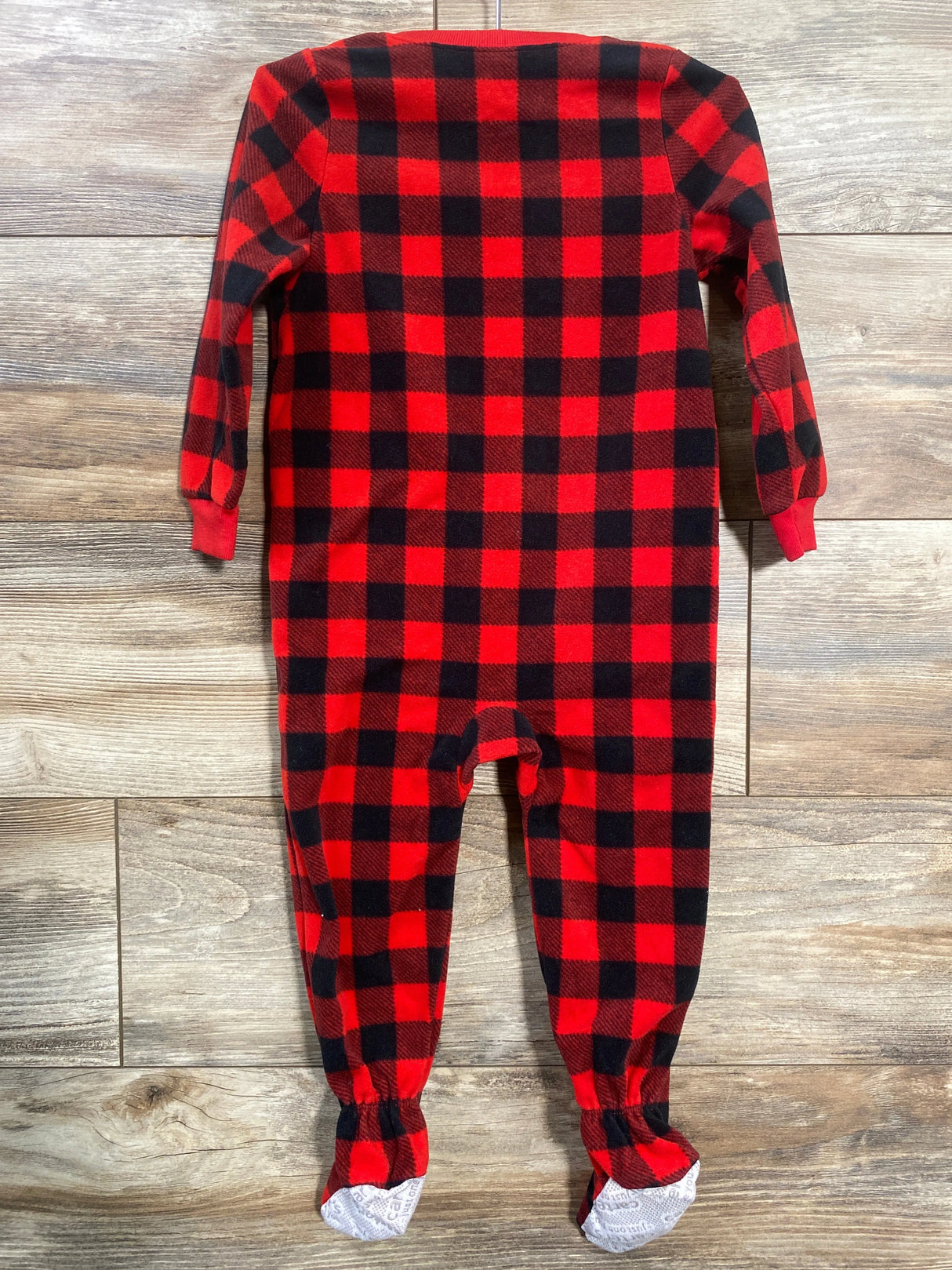 Just One You Buffalo Check Blanket Sleeper Red sz 2T