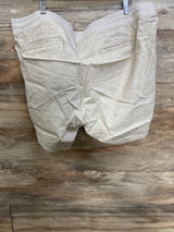 NWOT Gap Maternity Linen-Blend Shorts Beige sz XXL