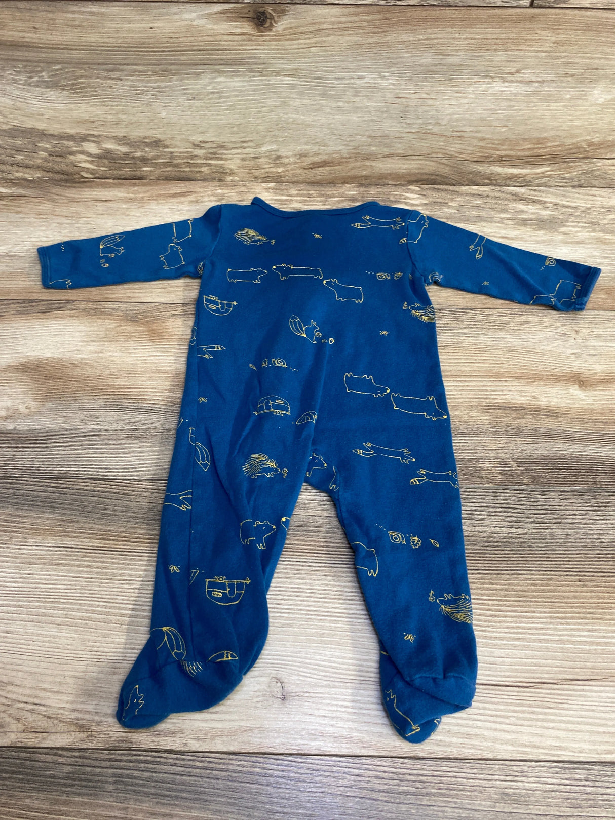 Carter's Animal Print Sleeper Blue sz 6m