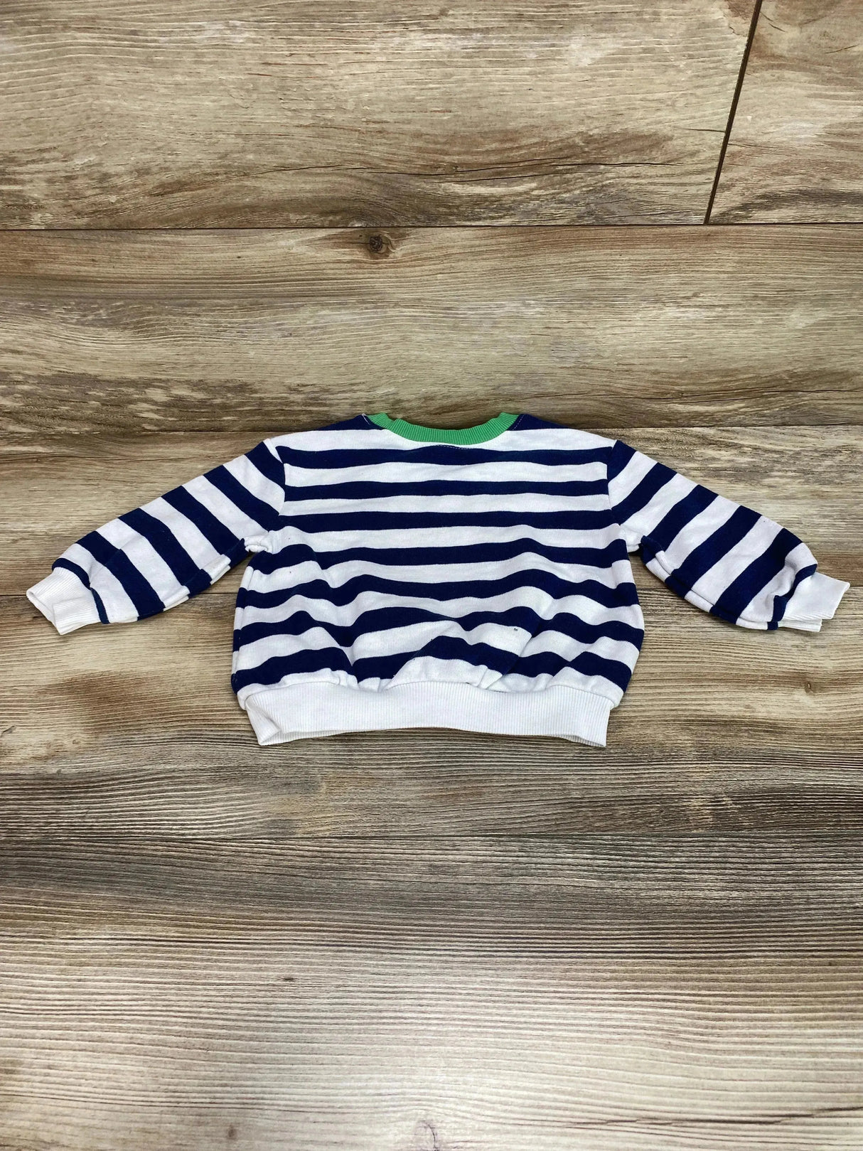 Old Navy Striped Sunshine Sweatshirt Blue/White sz 6-12m