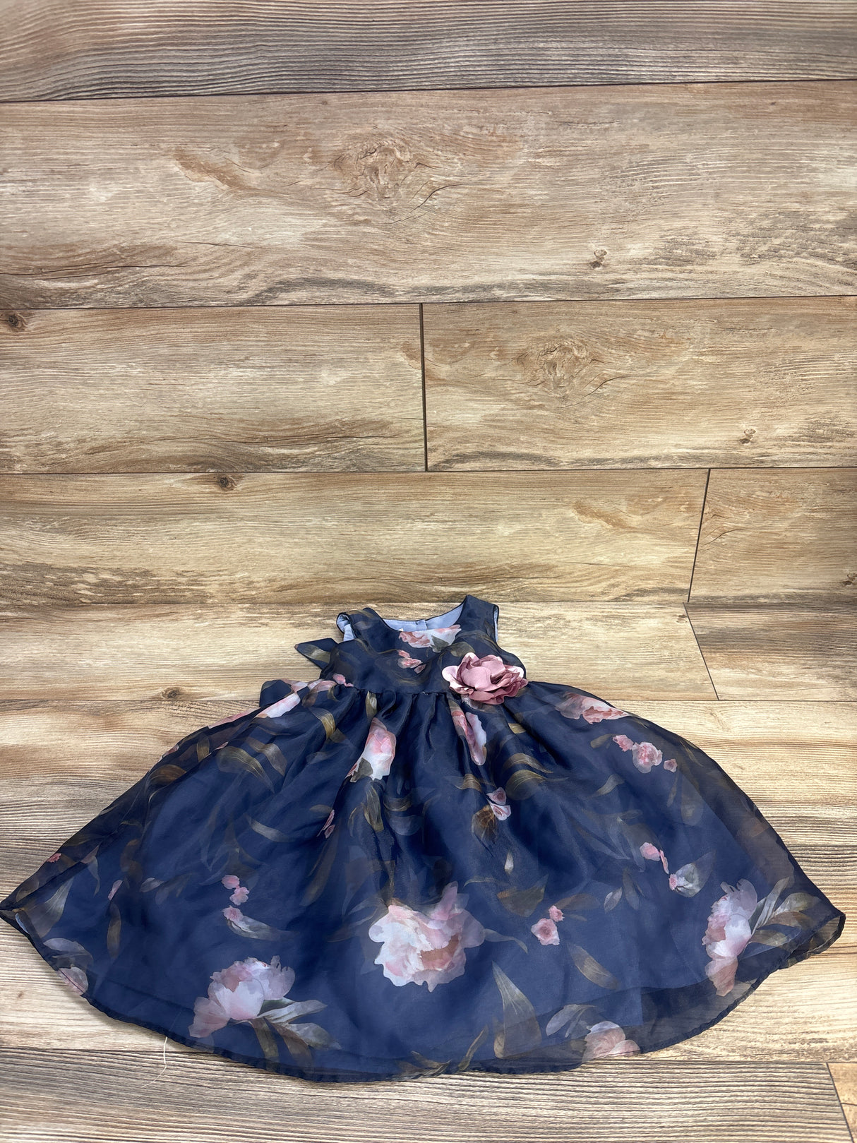 Laura Ashley Floral Dress Navy sz 3T