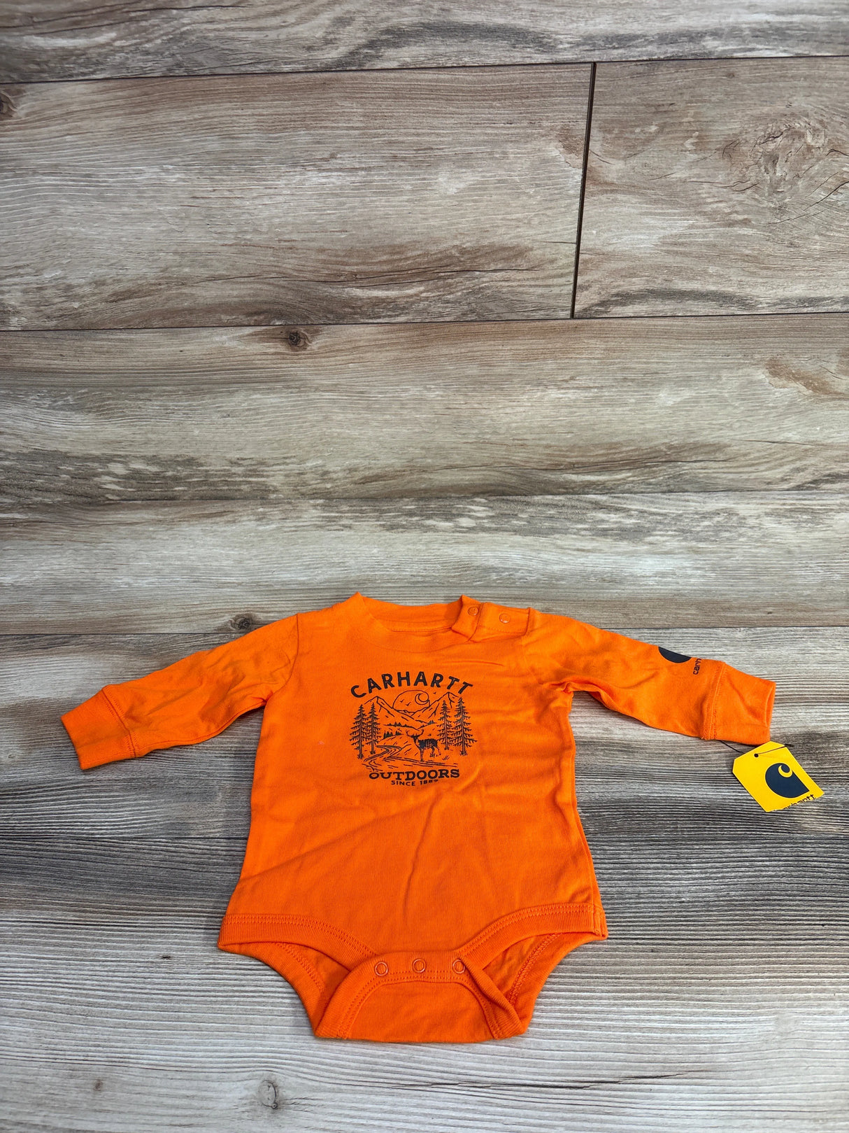 NEW Carhartt Outdoors Bodysuit Bright Orange sz 3m