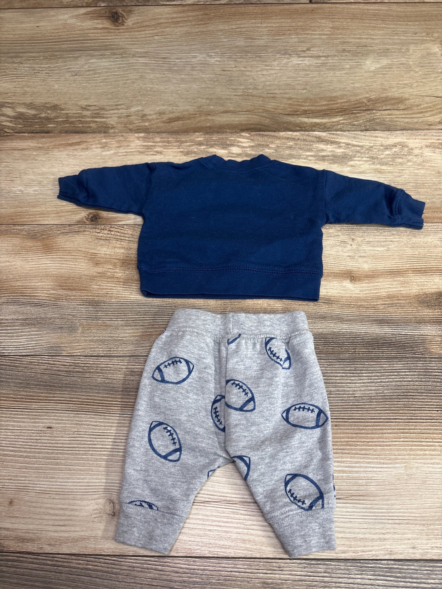 Just One You 2pc Huddles & Cuddles Sweatshirt & Pants Set Navy sz Newborn