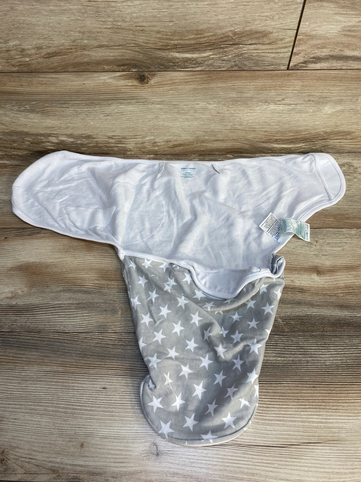 Aden + Anais 3pk Star Print Swaddle Wraps White sz 0-3m