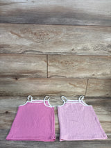 2Pk Gauze Tank Tops Pink sz 4T