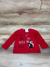 NEW Just One You On The Nice List Shirt Red sz 18m