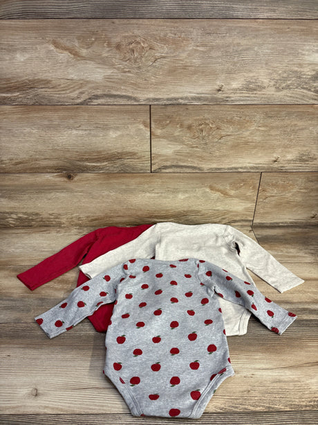 Hudson Baby 3pk Apple Bodysuits sz 24m - Me n Mommy To Be
