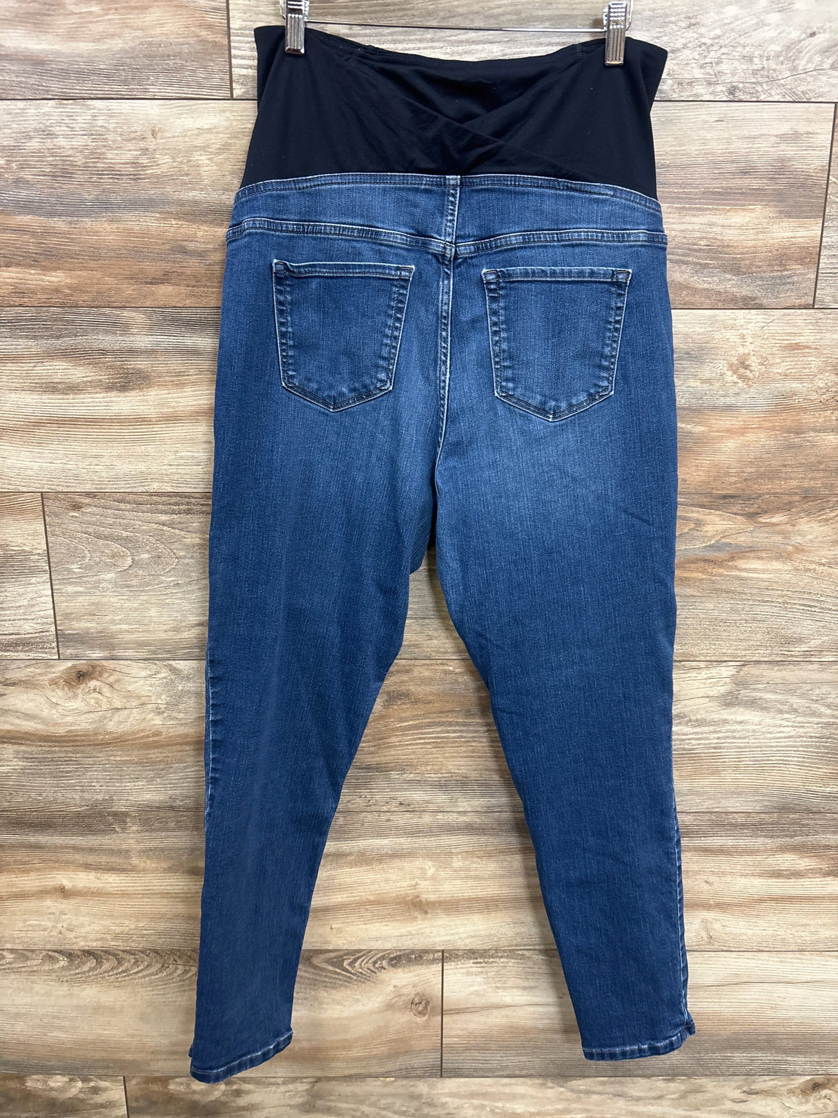 Isabel Maternity Cross Over Skinny Jeans Blue sz 14/Large