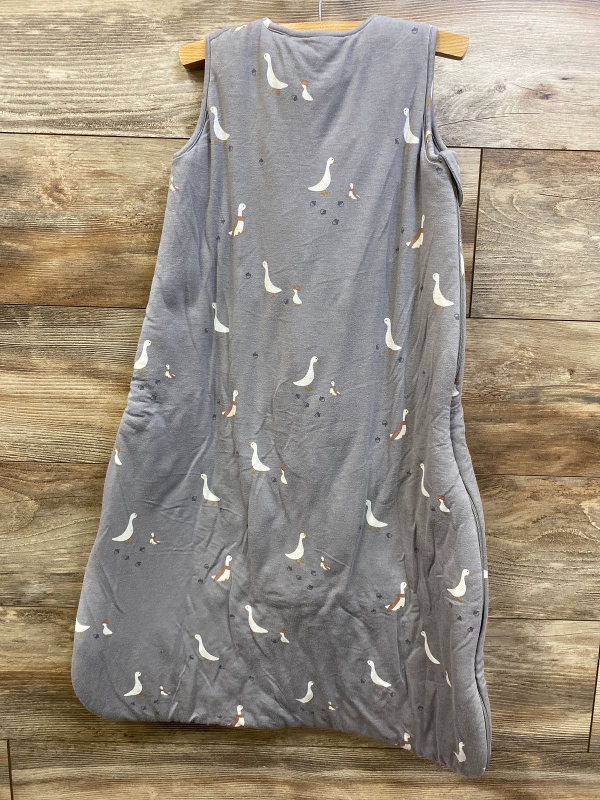 günamüna 2.6TOG Sleeveless Bamboo Sleep Sack in Goose Print Grey sz 9-18m