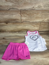 NEW Nike 2pc Dri-Fit Tank & Bottoms Set White sz 4T